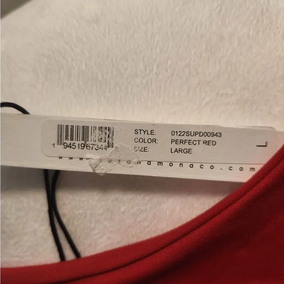 Susana Monaco one arm cut out high slit long dress / Red / Large / NWT - Picture 13 of 16